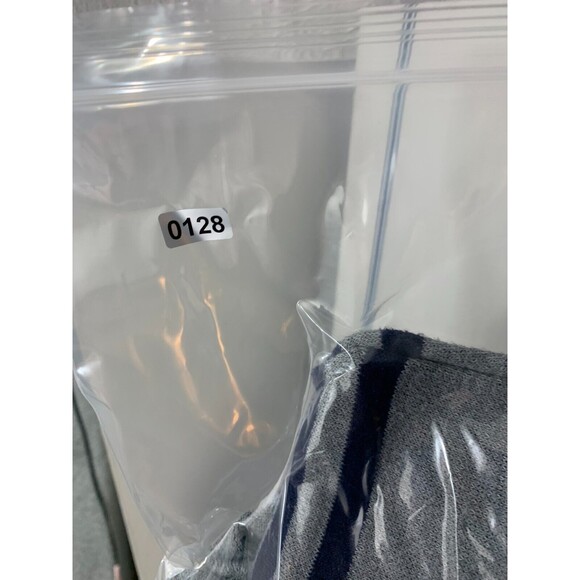 Marx & Dutch XL Long Sleeve Pull-over Quarter Zip Striped Sweater Shirt Gray - Picture 10 of 10